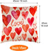TUPARKA 4 Pack Valentine's Day Throw Pillow Covers 18 x 18 Inch Holiday Pillow Case for Sofa Couch Home Cushion Decoration...