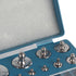 17Pcs Calibration Weight Set Jewellery Calibration Weight for Scale Test Jewelry, 10mg-100g No.45 Steel Scale Weight Scale Equilibrium Calibration...