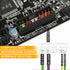 STARELO 16mm computer case DIY boot reset button installation and replacement, metal momentary button switch, blue LED light,16mm 5/8" Mounting Ho...