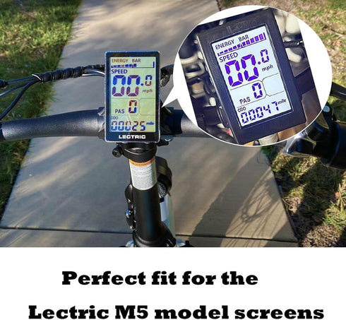 2Pcs Blue Protective Edge Guard for M5 Lectric XP Display, Soft Protective Cover Lectric Bike Display Cover for M5 Lectric XP Display...