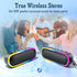 LENRUE Bluetooth Shower Speaker,IPX7 Waterproof Portable Wireless Speakers,20W Clear Sound,Extral Bass,Dynamic Lights,Outdoor Speaker for Pool,Bea...
