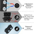 Magnetic Key Holder Under Car, Hide A Key Outdoor/Under Car, Waterproof Magnetic Key Hider Outdoor?1 Pack?...