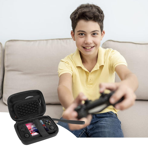 QLoztyse Retro Handheld Game Console Case for Anbernic Rg35xx - Storage Handheld Games Hard Carrying Cases Compatible with Rg353v, Rg353vs, Rg405v...