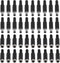 AITRIP 20 Pairs (40PCS) DC Socket 5.5mm x 2.1mm Female DC Barrel Jack Solder DC Connectors 5.5x2.1mm DC Power Plug Male Female Jack Socket Nut Pan...