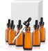 Yesker Amber Glass Bottles for Essential Oils with Glass Eye Dropper 30 ml (1oz) for Essential Oils, Chemistry Lab Chemicals, Colognes & Perfumes-...