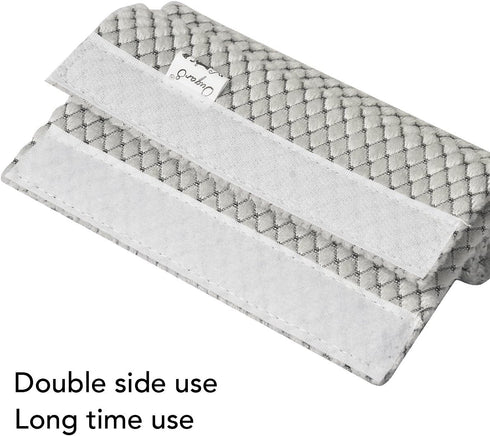 OUGAR8 Refrigerator Door Handle Covers Handmade Decor Protector for Ovens, Dishwashers.Keep Your Kitchen Appliance Clean from Smudges,Food Stains(Rhombus Gray,6" L*3.5" W)