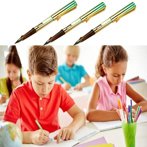 6 Sets Everlasting Pencil with BONUS 6pcs Replacement Nibs, Infinity Inkless Pencil with Erasers, Magic Cute Forever Pencil for Kids Writing, Sket...