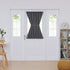 Deconovo Blackout Door Curtain – Thermal Insulated Blackout Window Cover for French & Front Doors with Adjustable Tieback, Room Darkening, Energy ...