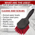 8" Pot & Dish Cleaning Brush by FryOilSaver Co., Dish Scrubber w/Stiff Bristle Brush for Kitchen Cleaning Tough Stain, Dishes, Pot, Pan, Sink, Sto...