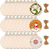 Max Fun 60PCS 3.5" DIY Wooden Christmas Ornaments Unfinished Predrilled Wood Slices Circles for Crafts Round Centerpieces Discs Holiday Hanging De...
