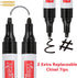 Paint Pen Acrylic Marker,6 Pack 2.0mm Paint Marker for Ceramic, Glass and Stone Painting,Permanent Oil Based Paint Markers with 2 Extra Chisel Tip...