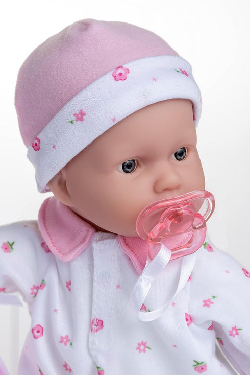 JC Toys La Baby Caucasian Baby Doll Set – 11 Inch Soft Baby Doll | Washable |Removable Pink Outfit w/ Hat & Blanket | For Children 12 Months +...