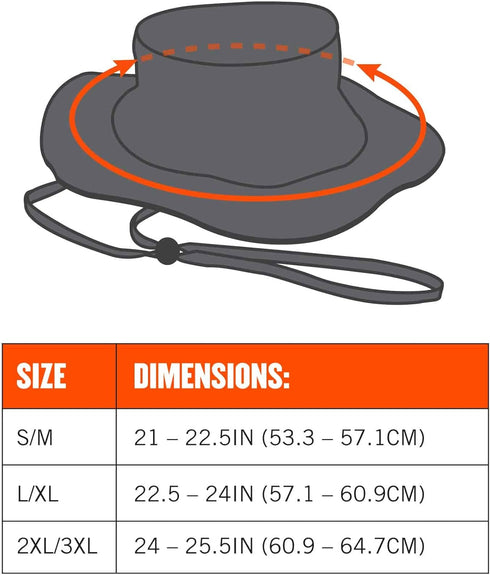 Ergodyne unisex adult Hi-vis Ranger Sun Hat, Lime, Large-X-Large US...