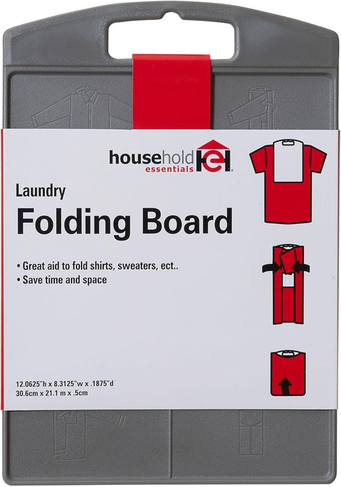 Household Essentials 195 Shirt Folding Board For Laundry | Folds T-Shirts, Polos And Dress Shirts , Black...