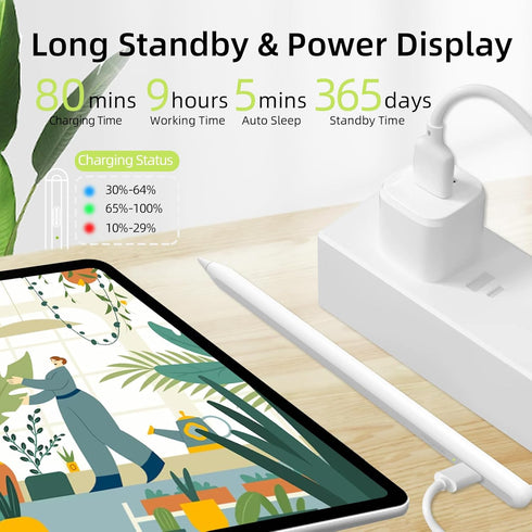 Stylus Pen for iPad, Palm Rejection Low Latency Tilt Sensitivity Mangotek Active Pencil Compatible with 2018-2023 Apple iPad Pro 11/12.9 inch, iPa...