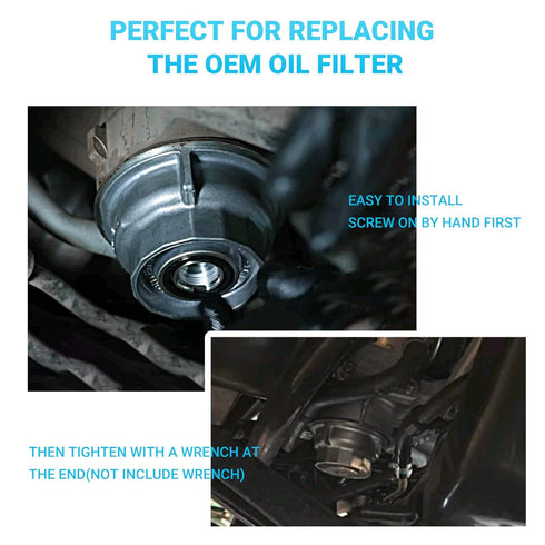 Oil Filter Housing Cap Assembly 15620-31060 with Oil Plug Fit for Toyota 2005-2019 Tundra RAV4 4Runner Camry Highlander Tacoma Avalon Sienna Venza...
