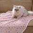 1 Pack 3 Blankets Super Soft Cute Dot Pattern Pet Blanket Flannel Throw for Dog Puppy Cat Beige/Brown/Pink Medium...