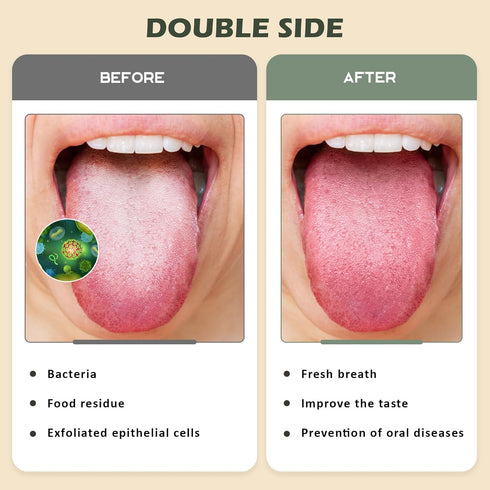 Tongue Scraper Cleaner PETA Approved Vegan Natural Eco Fiber Material 100% BPA Free Tongue Scrapers for Oral Care & Hygiene - 3 Count...