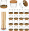 16 Pack Chair Leg Floor Protectors for Hardwood Floors, Round Rubber Furniture Sliders, 360°Felt Pad Bottom Wrapped Thickening Silicone Furniture ...