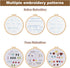 PATIKIL Embroidery Kit for Beginners, 3 Sets Cross Stitch Kits for Beginners Embroidery Kits Hand Stamped Pattern Learn to 30 Stitches with Instru...