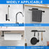 Under Cabinet Paper Towel Holder, Stainless Steel Adhesive or Drill Mount Paper Towel Holder, Wall Mount Paper Towel Holders for Kitchen or Bathro...