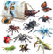 Volnau Bug Toys Figurines 12PCS Insect Animal Figures for Kids Toddlers Decorations Educational Bee Beetle Mantis Spider Ladybug Butterfly Plastic...
