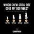 Dog chew Made of Coffee Wood and Coconut Rope - Size Small - 2pack...