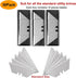 30 Pack Utility Knife Blades, SK5 Steel Heavy Duty Box Cutter Replacement Blades with Plastic Case, Standard Size Razor Blades for Most Standard U...