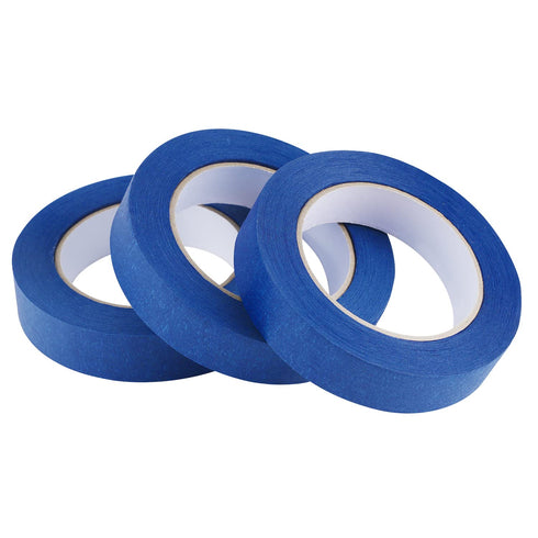 Lichamp 3 Pack Blue Painters Tape 1 inch, Blue Masking Tape 1 inch x 55 Yards x 3 Rolls (165 Total Yards)...