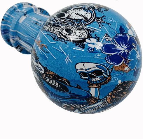 Acrylic Gear Shift Knob Graffiti Pattern Gear Shift Knob Stick Manual Transmission Gear Stick Lever Shifter Knob 3 Adapters...
