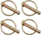 E-outstanding Linch Pin 4PCS 45mm Heavy Duty Lynch Pin Shaft Locking Pin Fastener Assortment Kit for Farm Tractors Trailers Trucks Mowers Trolleys...