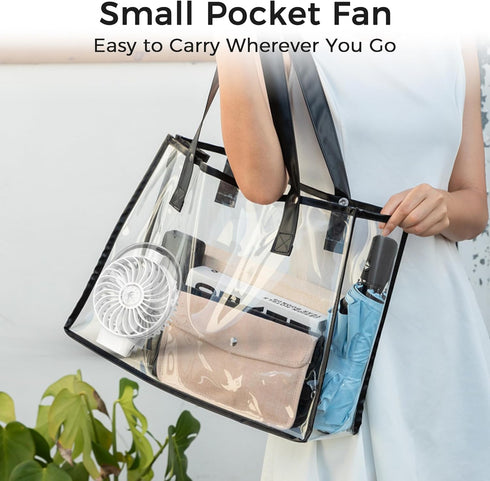COMLIFE Portable Handheld Misting Fan, 3000mAh Rechargeable Battery Operated Spray Water Mist Fan, Foldable Mini Personal Fan for Travel, Makeup, ...
