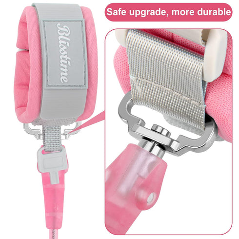 Blisstime Toddler Leash, Kid Leash Anti Lost Wrist Link with Key Lock Upgraded Baby Leash with Safety Wristband Rope for Babies Toddlers Child Kid...