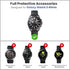 Goton 3 in 1 Accessories for Samsung Galaxy Watch 3 45mm, 1 Rugged TPU Armor Bumper Case +2 Tempered Glass Screen Protector Films + 1 Bezel Ring f...