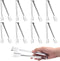 8 Pack Serving Tongs by Tcoin, 9 Inch Functional Tongs for Serving Food for Parties and Holiday Get-togethers, Food Tongs Buffet Tongs Appetizer T...