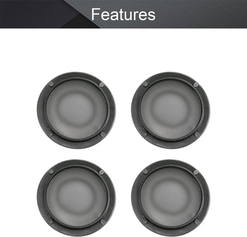 Fielect 2Pcs 6.5" Speaker Grill Cover Mesh Decorative Circle SubWoofer Grill Cover Guard Protector Cover Audio Accessories Metal Trim Silver with ...