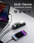 VRURC Wireless Portable Charger, 10000mAh Magnetic Power Bank, 3 in 1 Charger, 22.5W Fast Charing Battery Pack, 3 inputs 4 outputs Compatible with...