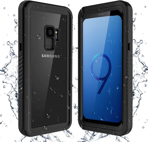 Samsung Galaxy S9 Case, S9 Waterproof Dustproof Dropproof Case with Built-in Screen Protector, 5.8 inch 360°Full Body Heavy Duty Protective Case C...