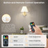 SCOPOW E26 8W Rechargeable Light Bulbs with Remote Control Timer and 3 Color Temperature Rechargeable Battery Operated Light Bulb 600LM Magnetical...