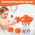 Bath Toys,Mold Free Bath Basketball Hoop for kids Ages 1-3,Bathtub Basketball Hoop for Babies and Toddlers,Strong Suction Cup Basketball Hoop & 4 ...