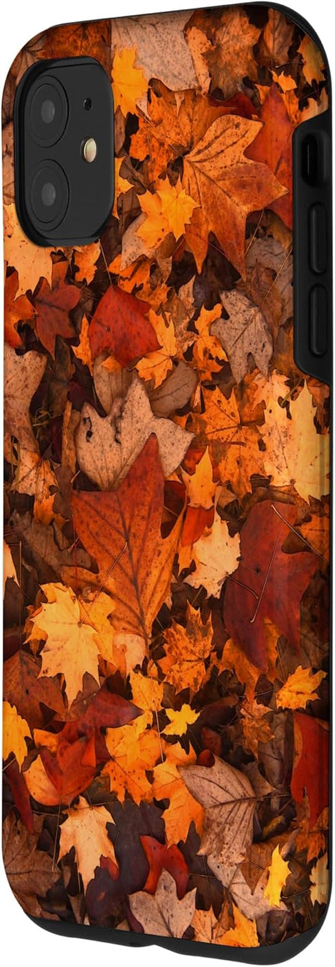 iPhone 11 Autumn Season Happy Fall Leaves Thanksgiving Cell Phone Case...