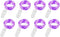 VOOKRY 8 Pack 30 Led Fairy Lights Battery Operated String Lights - 10 ft Purple Waterproof Silver Wire Starry Firefly Moon Lights for DIY Wedding ...