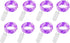 VOOKRY 8 Pack 30 Led Fairy Lights Battery Operated String Lights - 10 ft Purple Waterproof Silver Wire Starry Firefly Moon Lights for DIY Wedding ...
