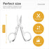 Folding Scissors Small - Fold Up Travel Scissors with Stainless Steel - Pocket Foldable Scissors - Mini Portable Scissors for Home Office & Sewing...