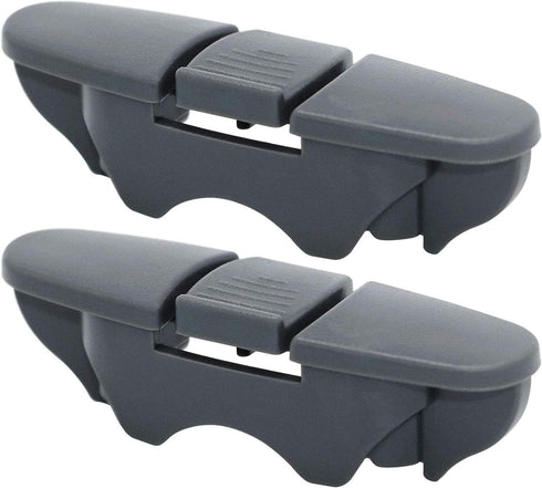 W10508950 Dishwasher Upper Dishrack Slide Rail Stop Clip by Beaquicy - Replacement for 8562015 W10199682 2684662 AP6022472 PS11755805 Whirlpool Dishwasher (Pack of 2) dark grey