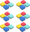 LALAFINA 24pcs Magnetic Dry Erase Erasers Colorful Whiteboard Eraser Chalkboard Cleaner Wiper Magnetic Whiteboard Erasers for Classroom, Home, Off...