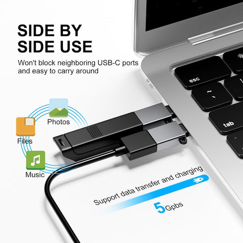 USB to USB C Adapter 8 Pack,USB C to USB Adapter,USB C to USB A Adapter,USB to C Adapter,USB-C to USB Adapter,USB to USBC-C Adapter for iPhone,Mac...