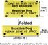 Funny Dog Leash Sleeve Reactive Dog Please Give Us Dog Leash Wrap Sleeve Alert Tag Pet Birthday Gift (Reactive Dog Space-YE Sleeve)...