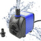 CHA-750 720L/H AC 110V 185GPH Submersible Pump 12W Quiet Water Pump 3.94ft High Head for Fish Tanks, Ponds, Aquariums, Tabletop Fountains, Hydropo...