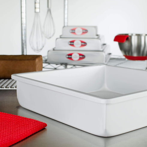 Fat Daddio's PSQ-12123 Anodized Aluminum Square Cake Pan, 12 x 3 Inch...